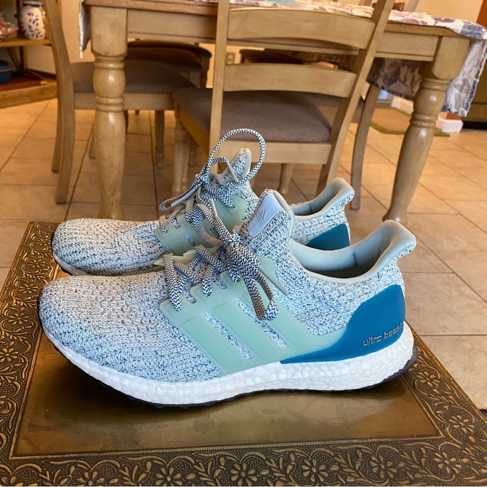 UltraBOOST adidas blue running shoes